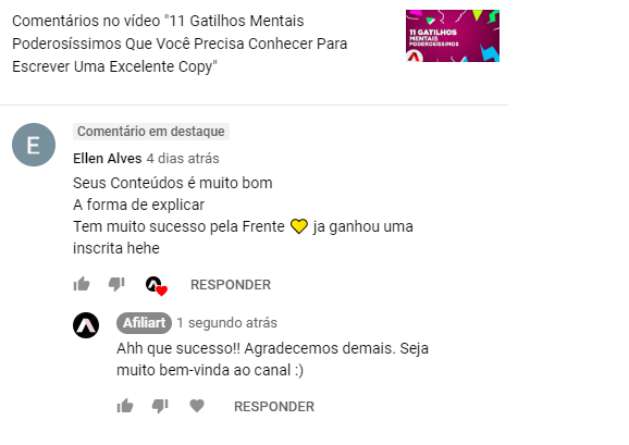 depoimento afiliart